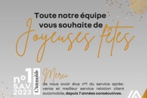 LE GARAGE DABIREAU VOUS SOUHAITE DE JOYEUSES FETES